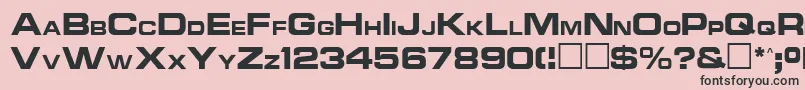 Weitere Informationen zur Ncc1701aRegular-Schriftart Ncc1701aRegular-Schriftart – Schwarze Schriften auf rosa Hintergrund