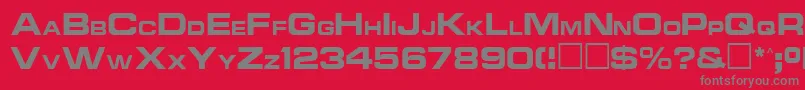 More about Ncc1701aRegular Font Ncc1701aRegular Font – Gray Fonts on Red Background