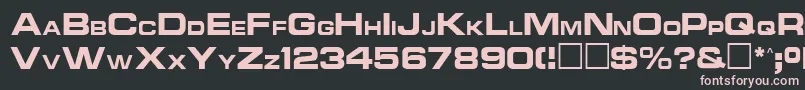 Ncc1701aRegular Font – Pink Fonts on Black Background