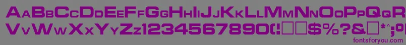 Ncc1701aRegular Font – Purple Fonts on Gray Background