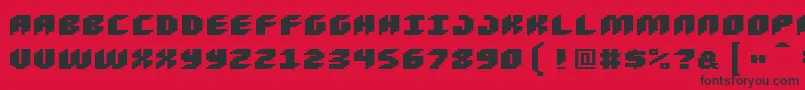 Loud Noise Black Font – Black Fonts on Red Background