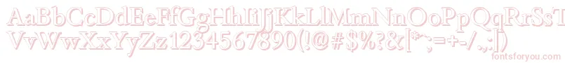 BambergshadowRegular Font – Pink Fonts on White Background