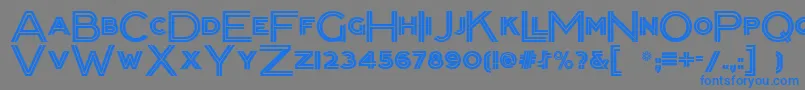 fuente Packard – Fuentes Azules Sobre Fondo Gris