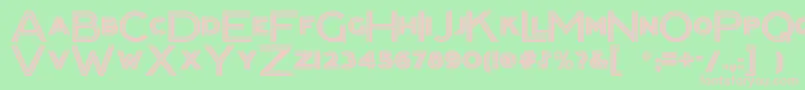 Packard Font – Pink Fonts on Green Background