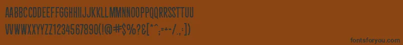 Więcej informacji o czcionce CryptcreepBbReg Czcionka CryptcreepBbReg – czarne czcionki na brązowym tle