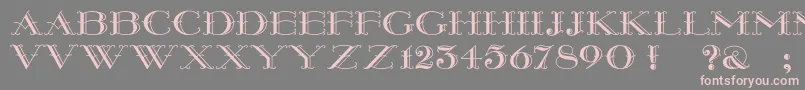 Montereywide Font – Pink Fonts on Gray Background