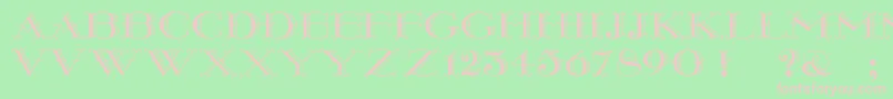 Montereywide Font – Pink Fonts on Green Background