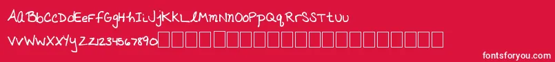 Amazingsunshine Font – White Fonts on Red Background