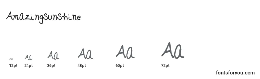 Amazingsunshine Font Sizes