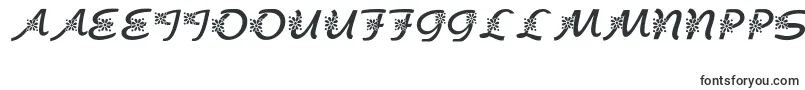 KrFloralScript-Schriftart – samoanische Schriften