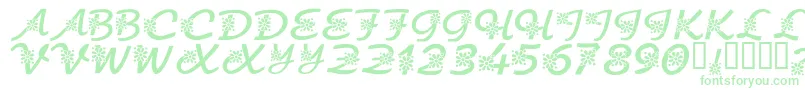 fuente KrFloralScript – Fuentes Verdes