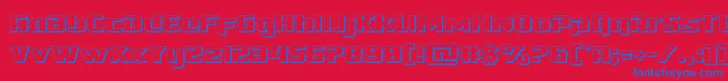 Cobaltalien3D Font – Blue Fonts on Red Background