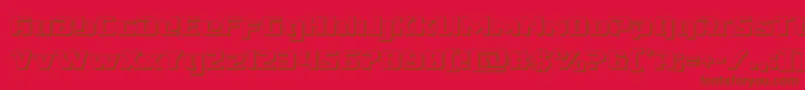 Cobaltalien3D Font – Brown Fonts on Red Background