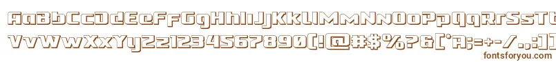 Cobaltalien3D Font – Brown Fonts on White Background