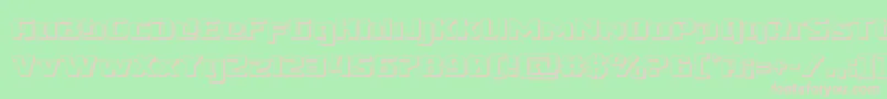 Cobaltalien3D Font – Pink Fonts on Green Background