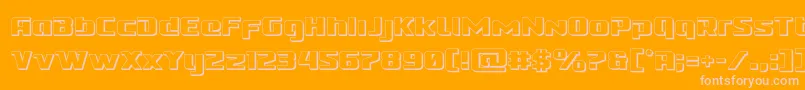 Cobaltalien3D Font – Pink Fonts on Orange Background