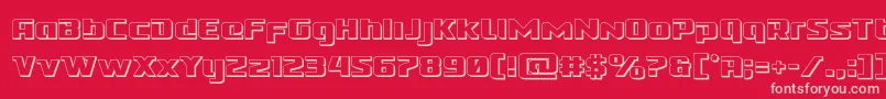 Cobaltalien3D Font – Pink Fonts on Red Background