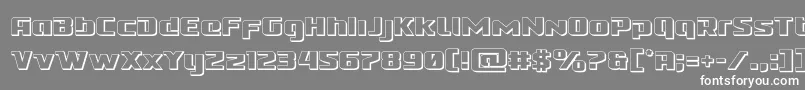 Cobaltalien3D Font – White Fonts on Gray Background