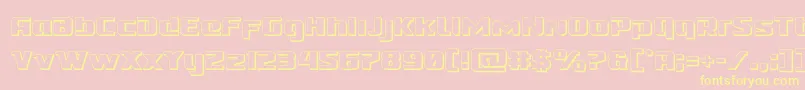 Cobaltalien3D Font – Yellow Fonts on Pink Background