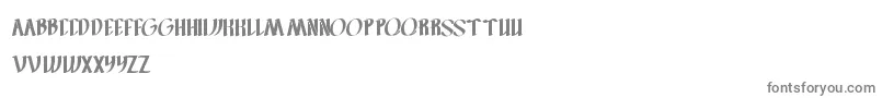 FilletOFish-fontti – harmaat kirjasimet valkoisella taustalla