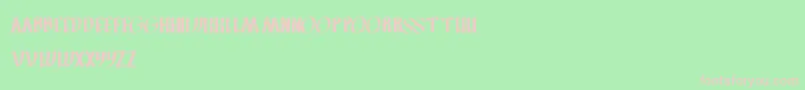 FilletOFish-Schriftart – Rosa Schriften auf grünem Hintergrund