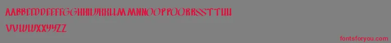 FilletOFish Font – Red Fonts on Gray Background