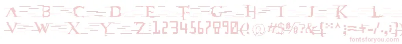 MatrixVsMiltown Font – Pink Fonts on White Background