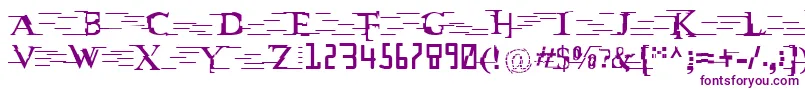 MatrixVsMiltown-fontti – violetit fontit
