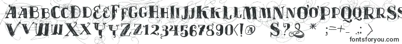 Шрифт Vtksvelhostempos – декоративные шрифты