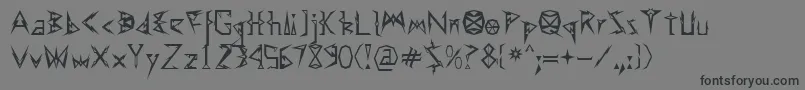 Шрифт Effexor – чёрные шрифты на сером фоне