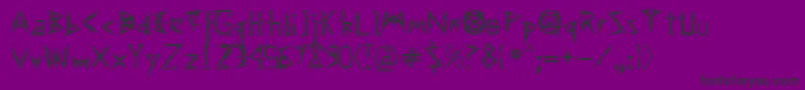 Effexor Font – Black Fonts on Purple Background