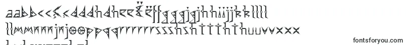 フォントEffexor – アルバニアの文字