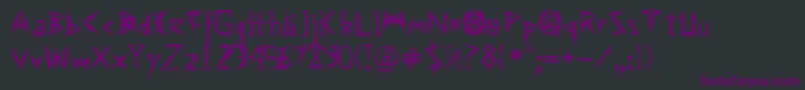 Effexor Font – Purple Fonts on Black Background