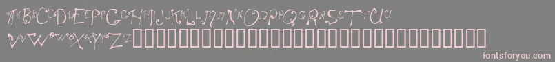 Spitcurl Font – Pink Fonts on Gray Background