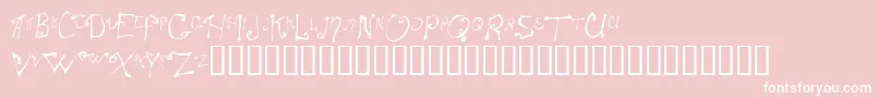 Spitcurl Font – White Fonts on Pink Background