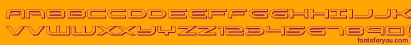 More about Antietam3D Font Antietam3D Font – Purple Fonts on Orange Background