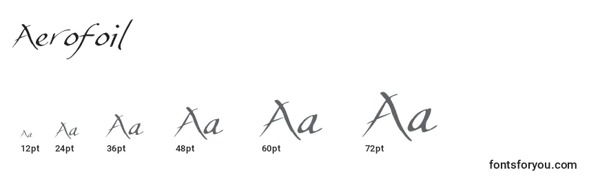 Aerofoil Font Sizes