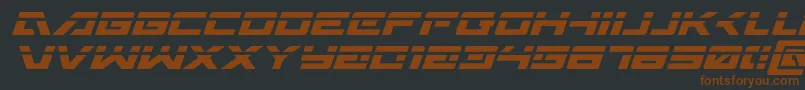 Saiba mais sobre a fonte Wildcard31laserital Fonte Wildcard31laserital – fontes marrons em um fundo preto