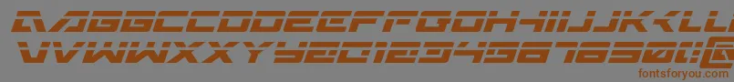 Wildcard31laserital Font – Brown Fonts on Gray Background