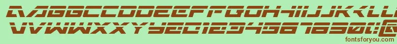 En savoir plus sur la police Wildcard31laserital Police Wildcard31laserital – polices brunes sur fond vert