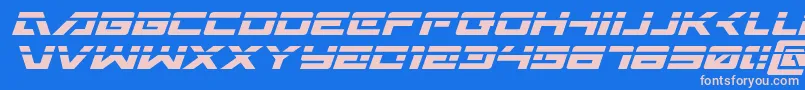 Шрифт Wildcard31laserital – розовые шрифты на синем фоне