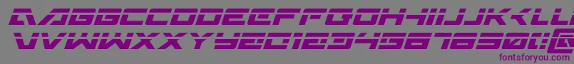 Wildcard31laserital-Schriftart – Violette Schriften auf grauem Hintergrund
