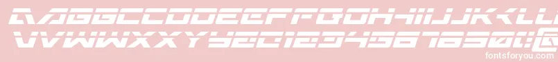 Wildcard31laserital Font – White Fonts on Pink Background