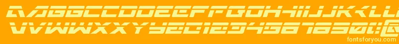 En savoir plus sur la police Wildcard31laserital Police Wildcard31laserital – polices jaunes sur fond orange