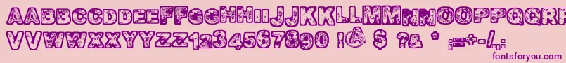 Oomph Font – Purple Fonts on Pink Background