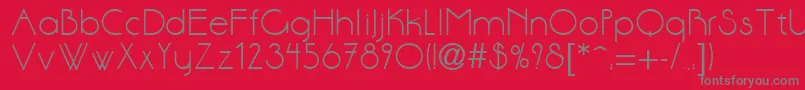 AmorousRegular Font – Gray Fonts on Red Background
