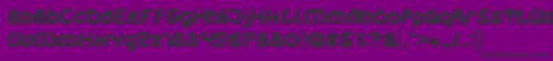LifeInDigitalAge Font – Black Fonts on Purple Background
