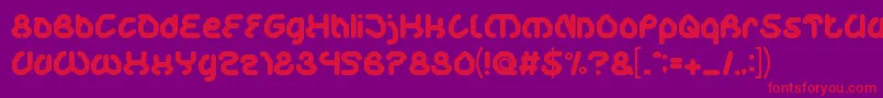 LifeInDigitalAge Font – Red Fonts on Purple Background