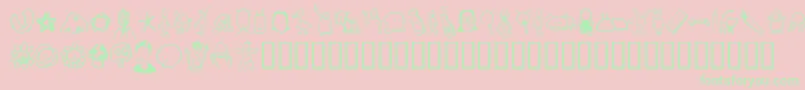 TombatsFour Font – Green Fonts on Pink Background