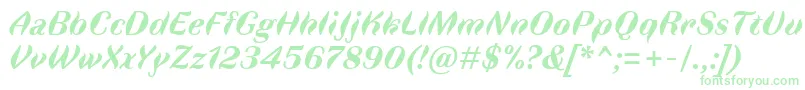 FauneDisplayBoldItalic Font – Green Fonts